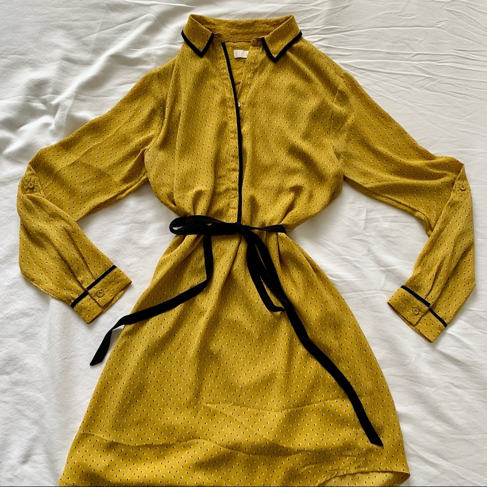 LOFT belted shirtdress